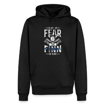 Finlande Gift Scandinavia Finlande Suomi Finne - Sweat à capuche Premium bio Homme - noir - Devant - Nico (187cm)