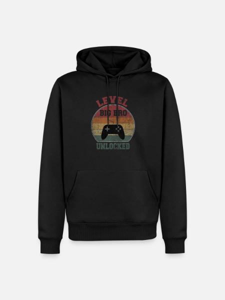Level big Bro unlocked - Men’s Premium Organic Hoodie - black