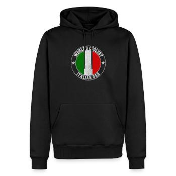 World s coolest italian dad - Männer Premium Bio Hoodie - Schwarz - Vorne - Nico (187cm)
