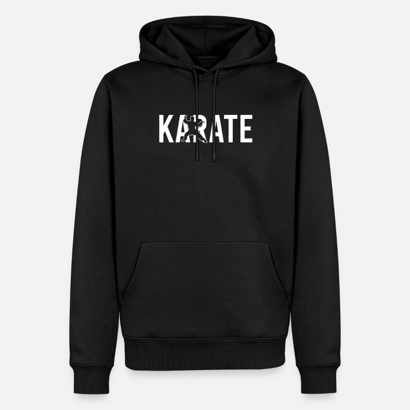 Karate - Männer Premium Bio Hoodie - Schwarz