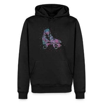 Patineur Roller Roller Patins à roulettes - Sweat à capuche Premium bio Homme - noir - Devant - Nico (187cm)