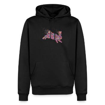Rabbit Rabbit Rabbit Breeding Carnickel - Men’s Premium Organic Hoodie - black - Front - Nico (187cm)
