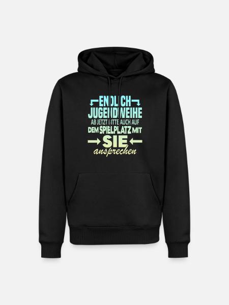 Jugendweihe Spielplatz - Männer Premium Bio Hoodie - Schwarz