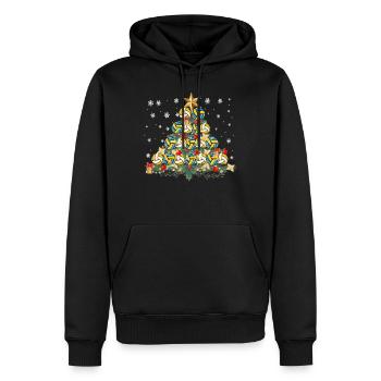 Volleyball Player Team Christmas - Männer Premium Bio Hoodie - Schwarz - Vorne - Nico (187cm)