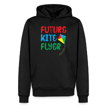 Future Kite Flyer - Sky Flying Children - Männer Premium Bio Hoodie - Schwarz - Vorne - Nico (187cm)