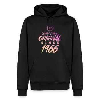1966 limited edition Original - Men’s Premium Organic Hoodie - black - Front - Nico (187cm)