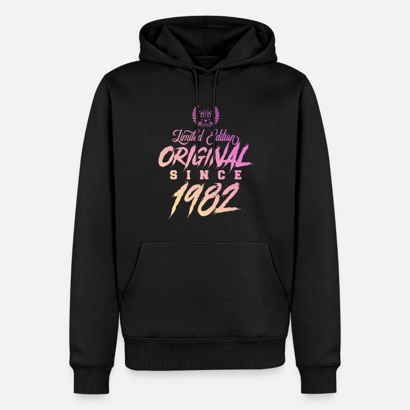 1982 limited edition Original - Männer Premium Bio Hoodie - Schwarz