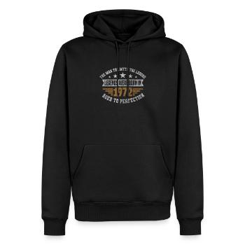 Legends were born in 1972 born 1972 birthday - Men’s Premium Organic Hoodie - black - Front - Nico (187cm)