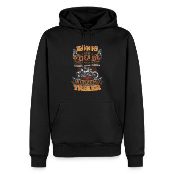 Legende auf Drei Rädern - Triker und Motortrike - Männer Premium Bio Hoodie - Schwarz - Vorne - Nico (187cm)