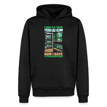 Spinne Spinnenbesitzer Vogelspinne - Männer Premium Bio Hoodie - Schwarz - Vorne - Nico (187cm)