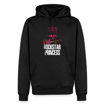 Princesse Rocker Lover Skull Funny Rock Music Girl - Sweat à capuche Premium bio Homme - noir - Devant - Nico (187cm)