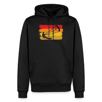 Kitesurf Kite Planche à voile Kitesurf Kiteboard - Sweat à capuche Premium bio Homme - noir - Devant - Nico (187cm)