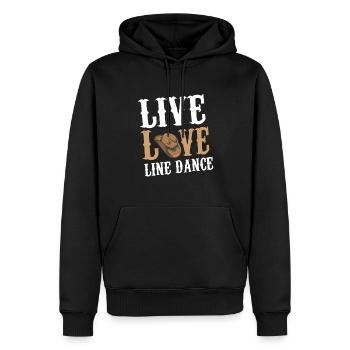 Linedance Dancer Dancer Cowboy Outfit Wild West Fan - Sweat à capuche Premium bio Homme - noir - Devant - Nico (187cm)