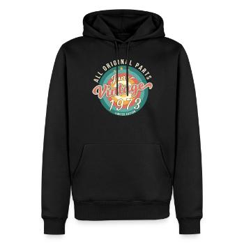 Juni 1973 Limitiert - Männer Premium Bio Hoodie - Schwarz - Vorne - Nico (187cm)