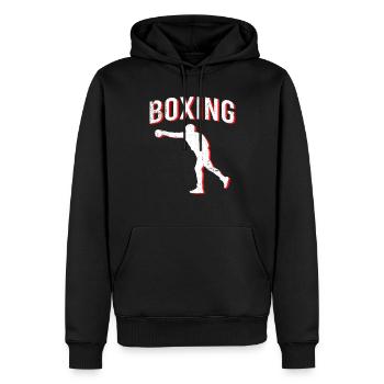 Boxing boxing - Men’s Premium Organic Hoodie - black - Front - Nico (187cm)