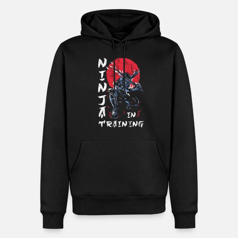 Ninja - Sweat à capuche Premium bio Homme - noir