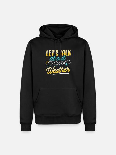 Météorologue Météo - Sweat à capuche Premium bio Homme - noir