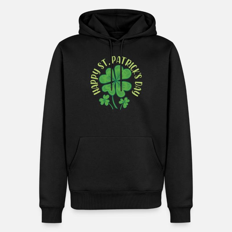 Bonne Saint-Patrick Saint-Patrick - Sweat à capuche Premium bio Homme - noir