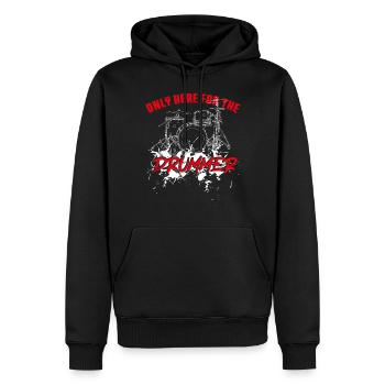 Drummer Drum Set Girl Girlfriend - Männer Premium Bio Hoodie - Schwarz - Vorne - Nico (187cm)