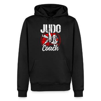 Judo Trainer Hobby Judoka Kampfsport Kampfkunst - Männer Premium Bio Hoodie - Schwarz - Vorne - Nico (187cm)