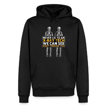 Radiology Xray Rad Tech Pharmacy Tech Phlebotomist - Men’s Premium Organic Hoodie - black - Front - Nico (187cm)