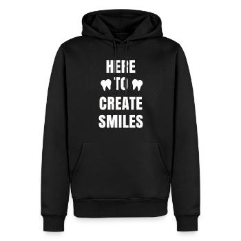 Dentist Toothpaste Toothbrush Kiefer Doc Dentist - Men’s Premium Organic Hoodie - black - Front - Nico (187cm)