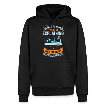 Chemical Engineer Chemical Engineering Science - Men’s Premium Organic Hoodie - black - Front - Nico (187cm)