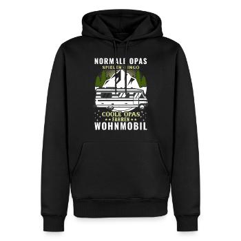 Normale Opas Bingo Coole Opas Fahren Wohnmobil - Männer Premium Bio Hoodie - Schwarz - Vorne - Nico (187cm)