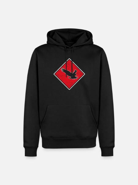 Eagle - Men’s Premium Organic Hoodie - black