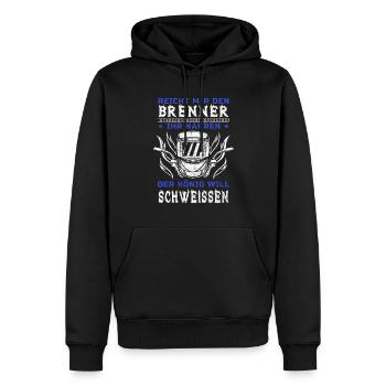 Schweißer Metallbauer Schlosser schweissen Beruf - Männer Premium Bio Hoodie - Schwarz - Vorne - Nico (187cm)