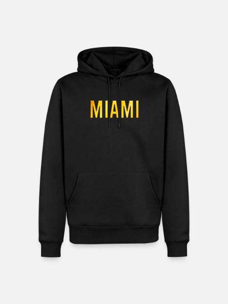Miami - Men’s Premium Organic Hoodie - black