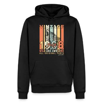 1968 Juli Retro - Männer Premium Bio Hoodie - Schwarz - Vorne - Nico (187cm)
