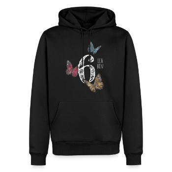 Sechster Geburtstag 6. Geburtstagshirt - Männer Premium Bio Hoodie - Schwarz - Vorne - Nico (187cm)