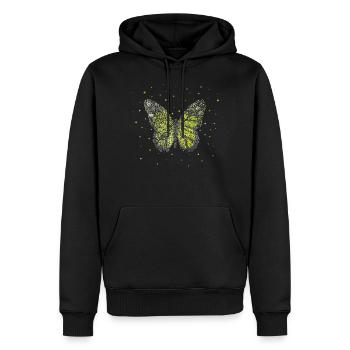 Schmetterling Schmetterlinge Gärtnerin - Männer Premium Bio Hoodie - Schwarz - Vorne - Nico (187cm)