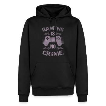 Gaming Shirt Gaming n’est pas un crime Chemise pour hommes - Sweat à capuche Premium bio Homme - noir - Devant - Nico (187cm)