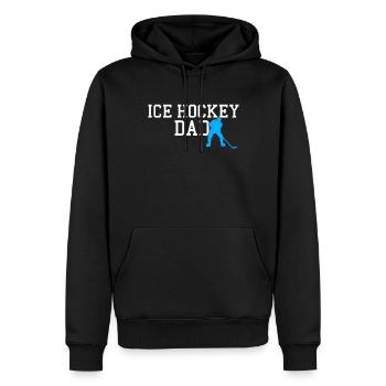 Eishockey dad - Männer Premium Bio Hoodie - Schwarz - Vorne - Nico (187cm)