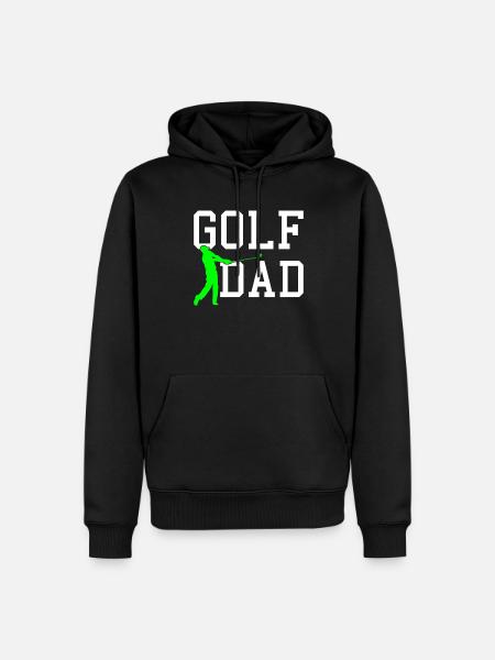golf dad - Men’s Premium Organic Hoodie - black