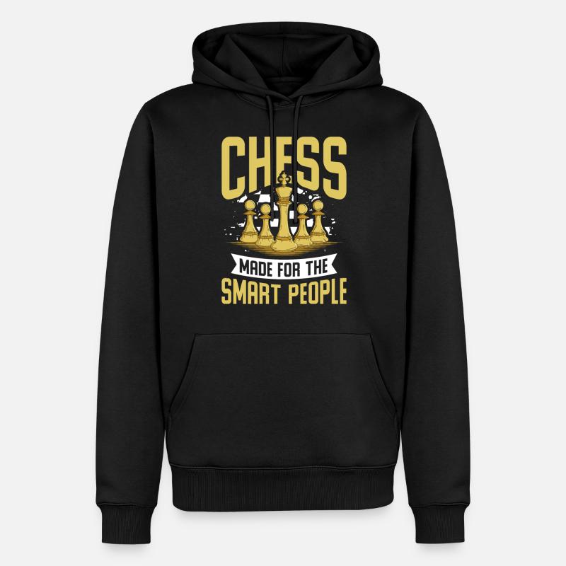 Échecs - Sweat à capuche Premium bio Homme - noir