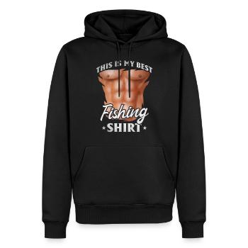 C'est ma meilleure chemise de pêche pêcheur pêche drôle - Sweat à capuche Premium bio Homme - noir - Devant - Nico (187cm)