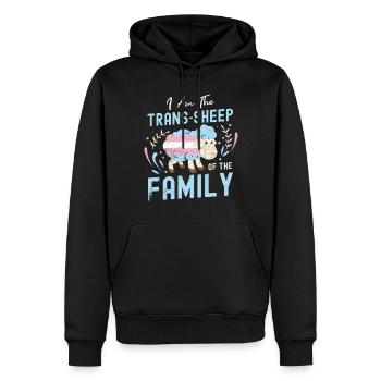Transexuelle Transgenre Transsexuelle Cadeau Queer - Sweat à capuche Premium bio Homme - noir - Devant - Nico (187cm)