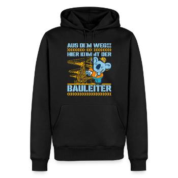 Bauherr Häuslebauer Hausbau Bauleiter - Männer Premium Bio Hoodie - Schwarz - Vorne - Nico (187cm)