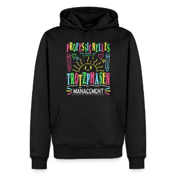 Erzieherin Lustig Kindergärtnerin - Männer Premium Bio Hoodie - Schwarz - Vorne - Nico (187cm)