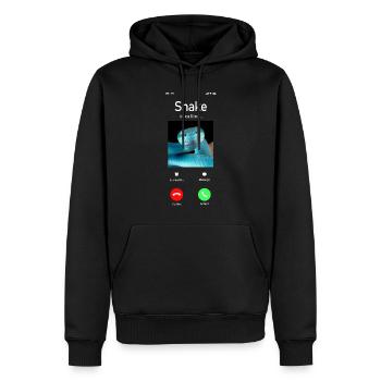 Serpent Serpent Téléphone Affichage Serpent - Sweat à capuche Premium bio Homme - noir - Devant - Nico (187cm)
