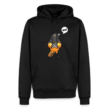Baltimoretrupial Bird Stubborn Non - Sweat à capuche Premium bio Homme - noir - Devant - Nico (187cm)