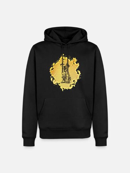 Dalmate - Sweat à capuche Premium bio Homme - noir