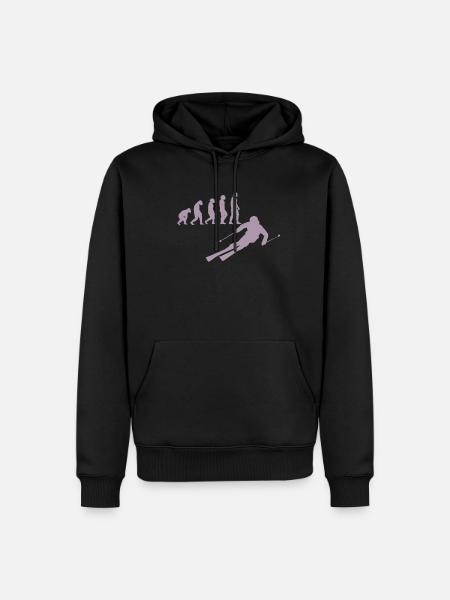 Ski skiers Skiing - Men’s Premium Organic Hoodie - black