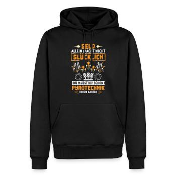 Pyrotechnik Kaufen Silvester - Männer Premium Bio Hoodie - Schwarz - Vorne - Nico (187cm)