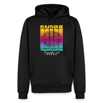 Geocaching Geocacher Dicton - Sweat à capuche Premium bio Homme - noir - Devant - Nico (187cm)