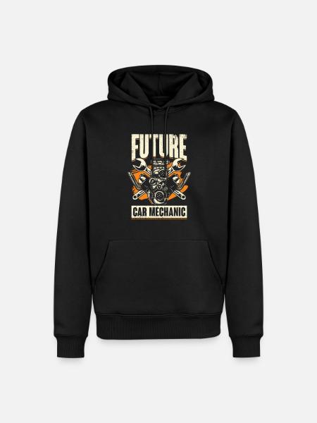 Future Car Mechanic Gift - Men’s Premium Organic Hoodie - black