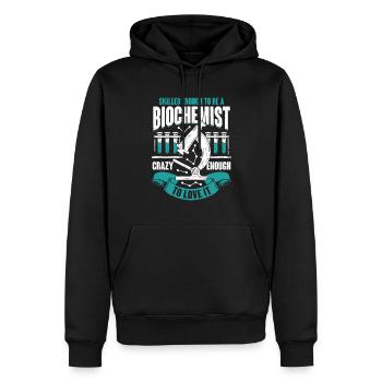 Biochemie Beruf Biochemiker Geschenk - Männer Premium Bio Hoodie - Schwarz - Vorne - Nico (187cm)